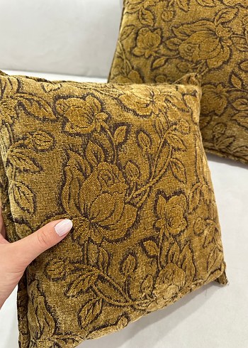 2 adet kadife kumaşlı Dekoratif Yastık - Görsel 5