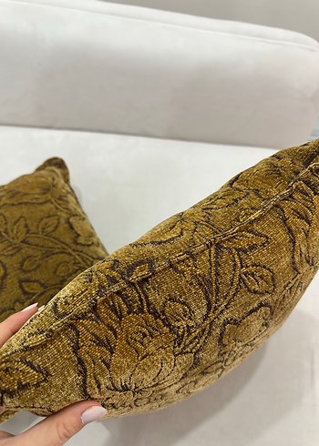 2 adet kadife kumaşlı Dekoratif Yastık - Görsel 4