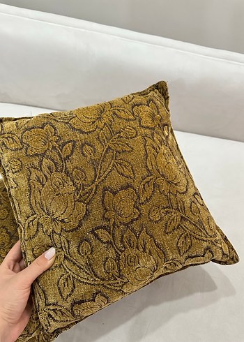 2 adet kadife kumaşlı Dekoratif Yastık - Görsel 2