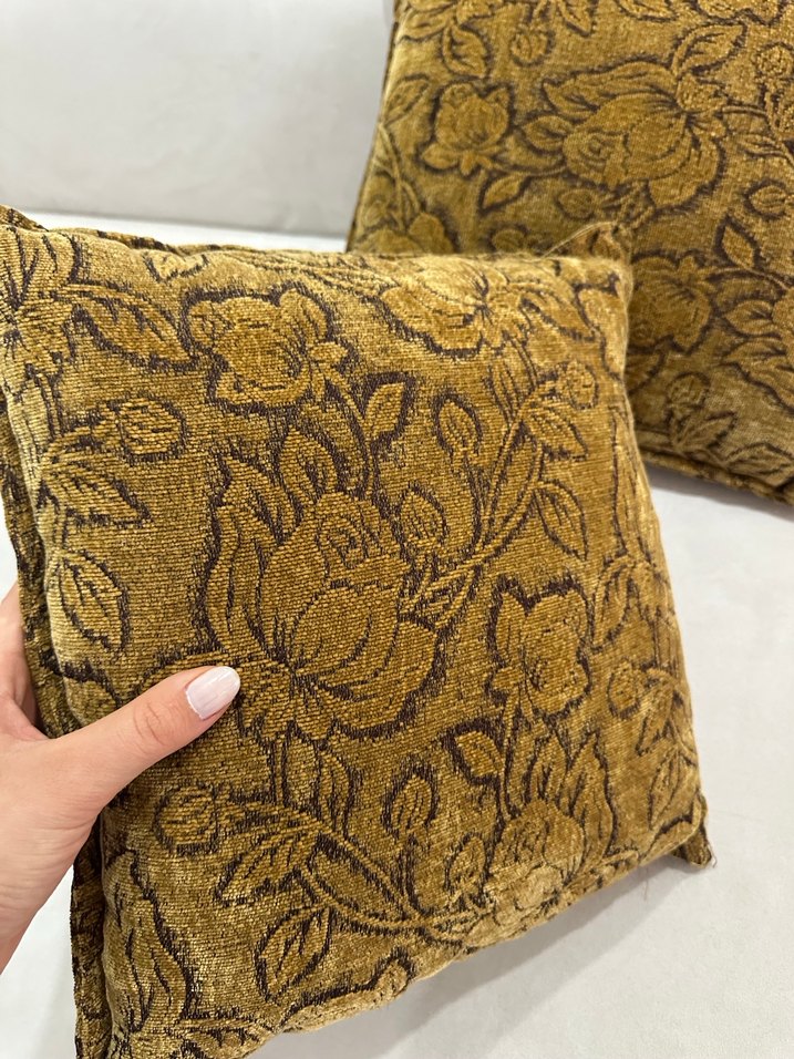 2 adet kadife kumaşlı Dekoratif Yastık - Görsel 5