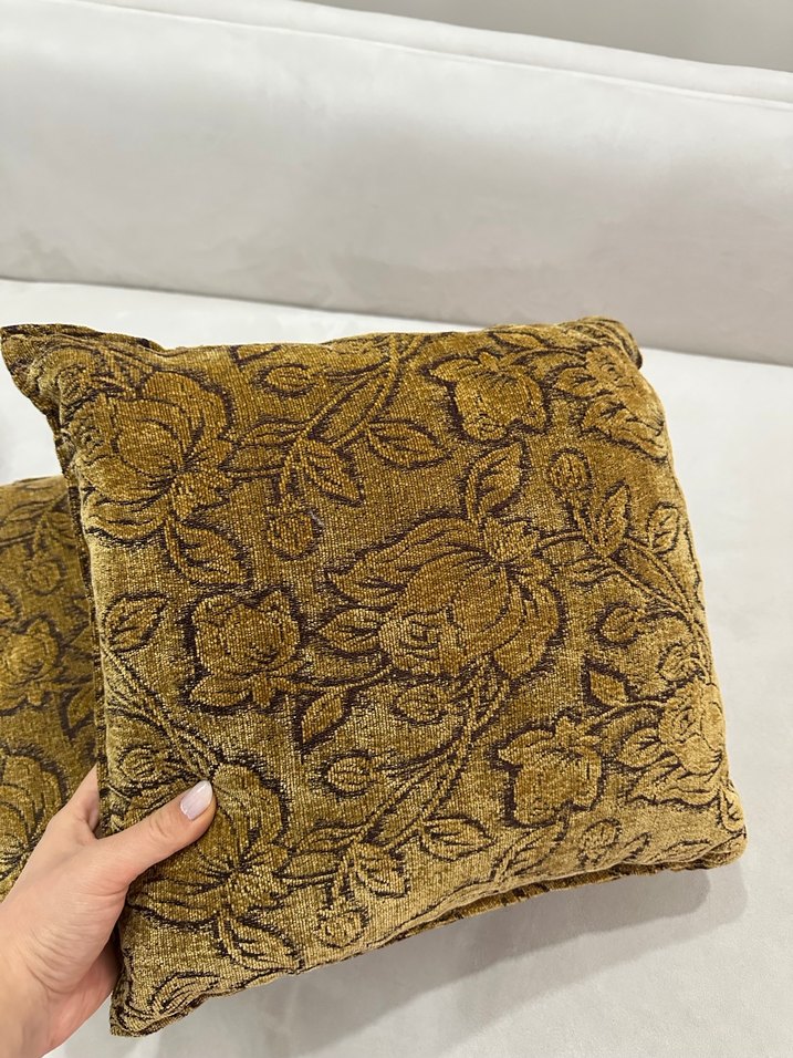 2 adet kadife kumaşlı Dekoratif Yastık - Görsel 3