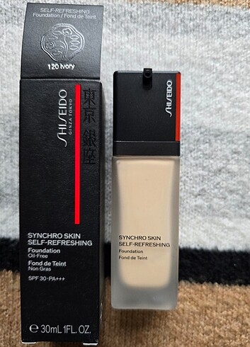 Shiseido Synchro Skin Self-Refreshing - Fondöten 120 Ivory 