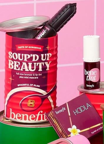 Benefit Soup'd Up Beauty Set - Bronzer ve Maskara - Görsel 5