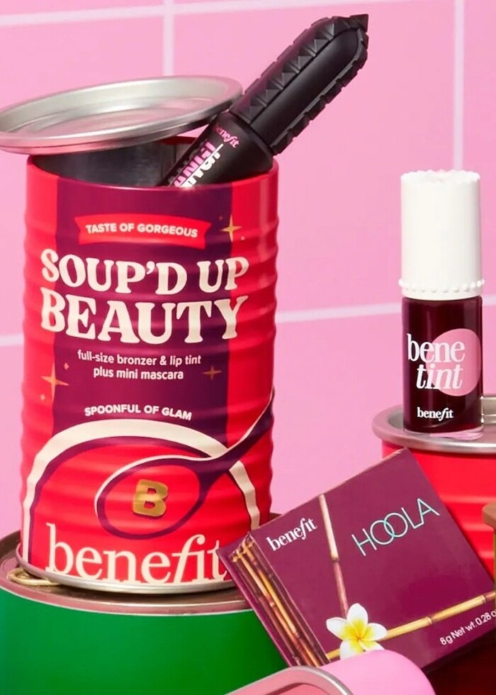 Benefit Soup'd Up Beauty Set - Bronzer ve Maskara - Görsel 5