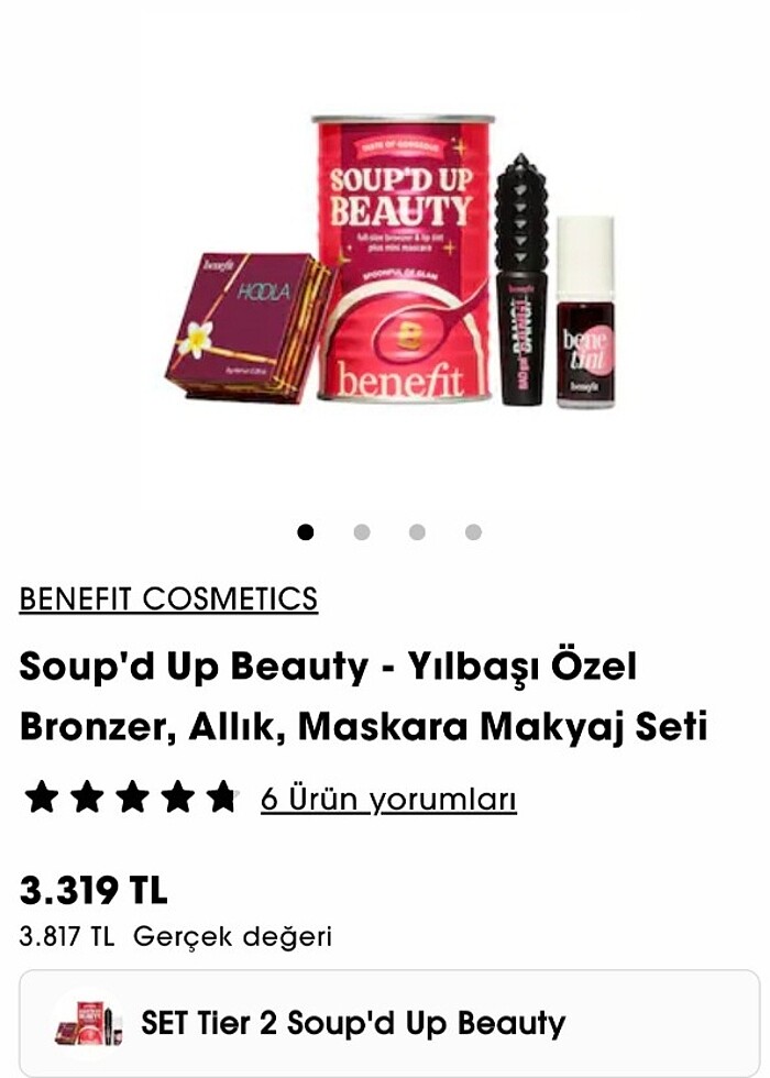 Benefit Soup'd Up Beauty Set - Bronzer ve Maskara - Görsel 4