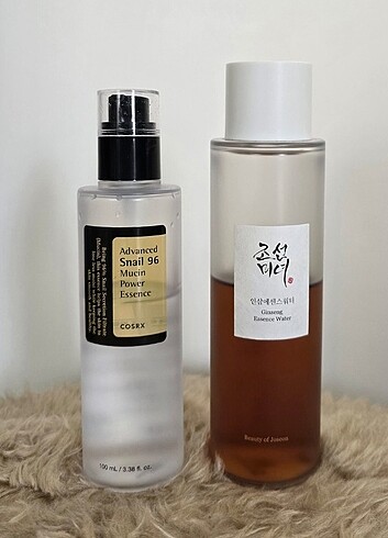 Cosrx Snail Mucin ve Beauty Of Joseon Ginseng Tonic