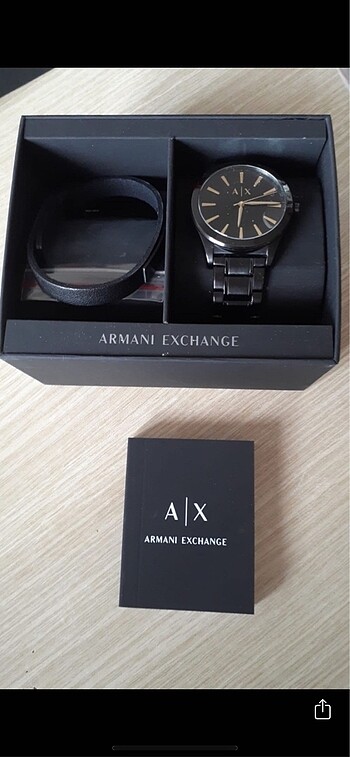 ARMANİ EXCHANCE ERKEK SAAT BİLEKLİK SETİ