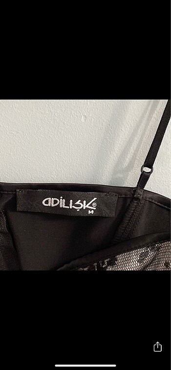m Beden Y2K GOTH DANTELLİ CROP