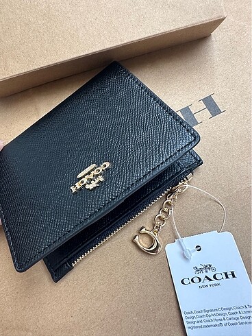  Beden siyah Renk Coach cüzdan