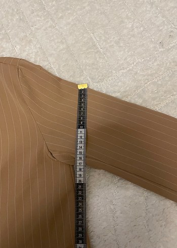 Bej Düğmeli Kadın Blazer Ceket - Görsel 5