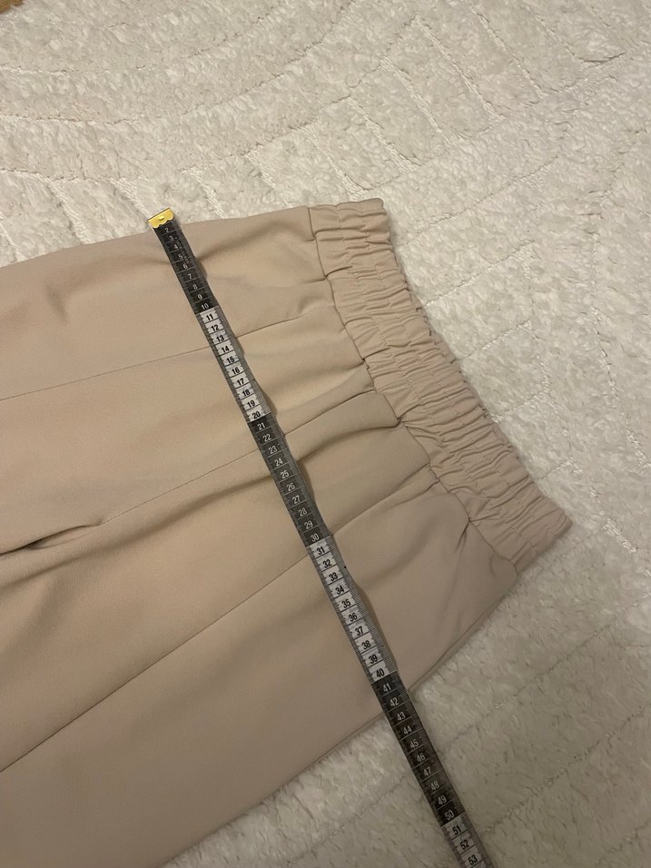 Bej Kısa Kollu Boğazlı Kadın Bluz - Görsel 5