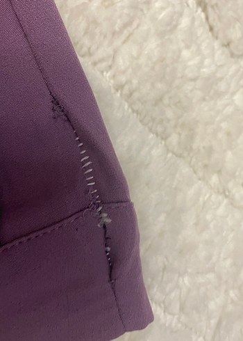 Mor Elastik Kumaş Kadın Pantolon - Görsel 8