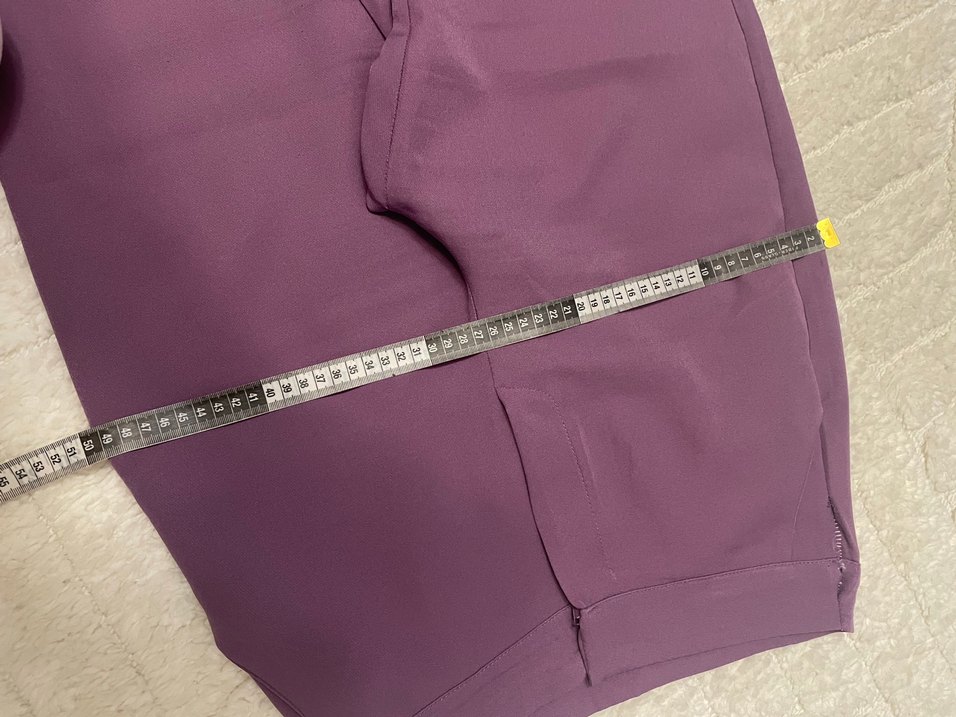 Mor Elastik Kumaş Kadın Pantolon - Görsel 5