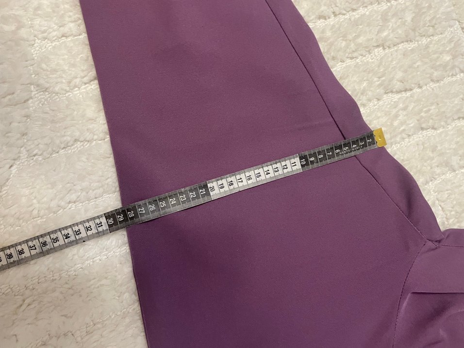 Mor Elastik Kumaş Kadın Pantolon - Görsel 3