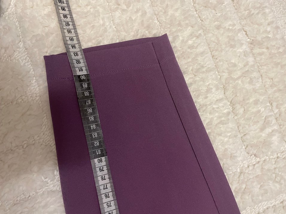 Mor Elastik Kumaş Kadın Pantolon - Görsel 4