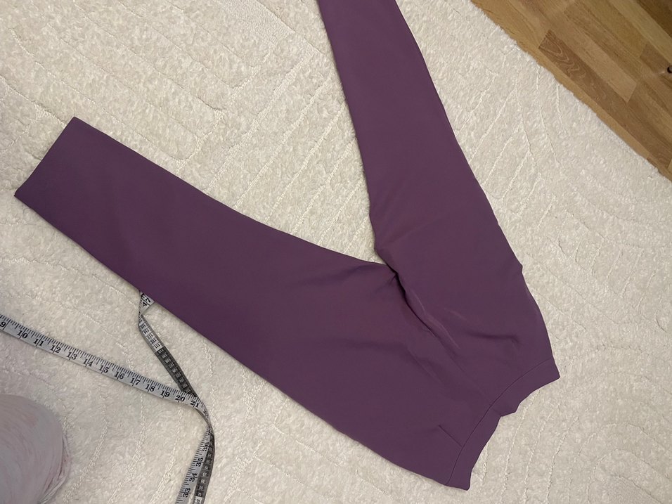 Mor Elastik Kumaş Kadın Pantolon - Görsel 2