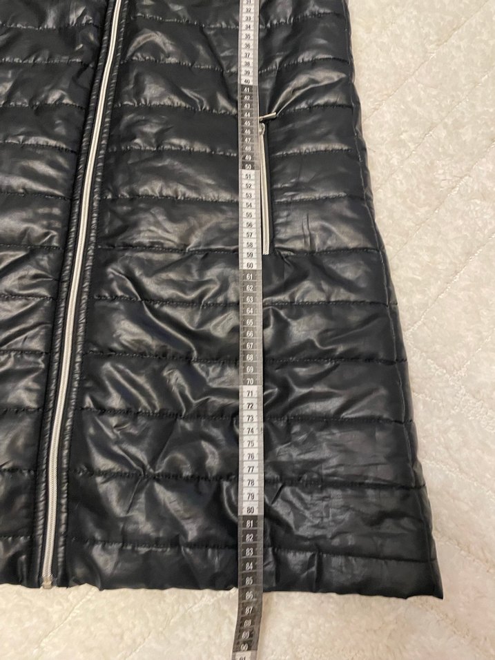 Fermuarlı Siyah Uzun Kadın Yelek - Görsel 3