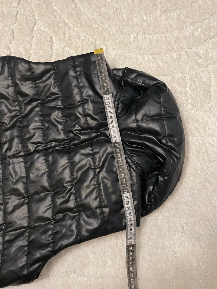 Fermuarlı Siyah Uzun Kadın Yelek - Görsel 5