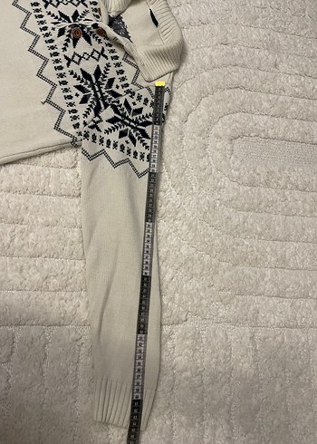 Nakışlı Yün Bohem Tarzı Erkek Kazak - Görsel 6