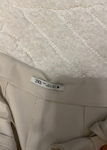 Bej Kadın Midi Kumaş Pantolon - Görsel 8