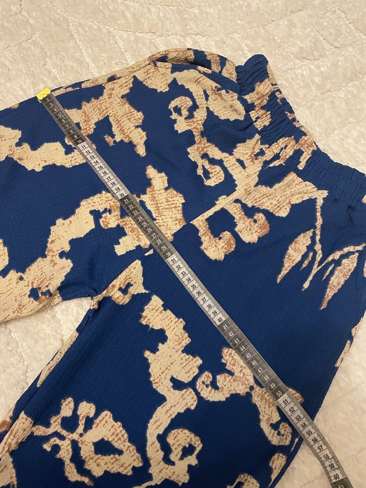 Bohem Yılan Desenli Kadın Pantolon - Görsel 2