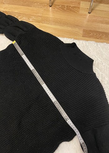 Siyah Kadın Balıkçı Yaka Örgü Triko - Görsel 5