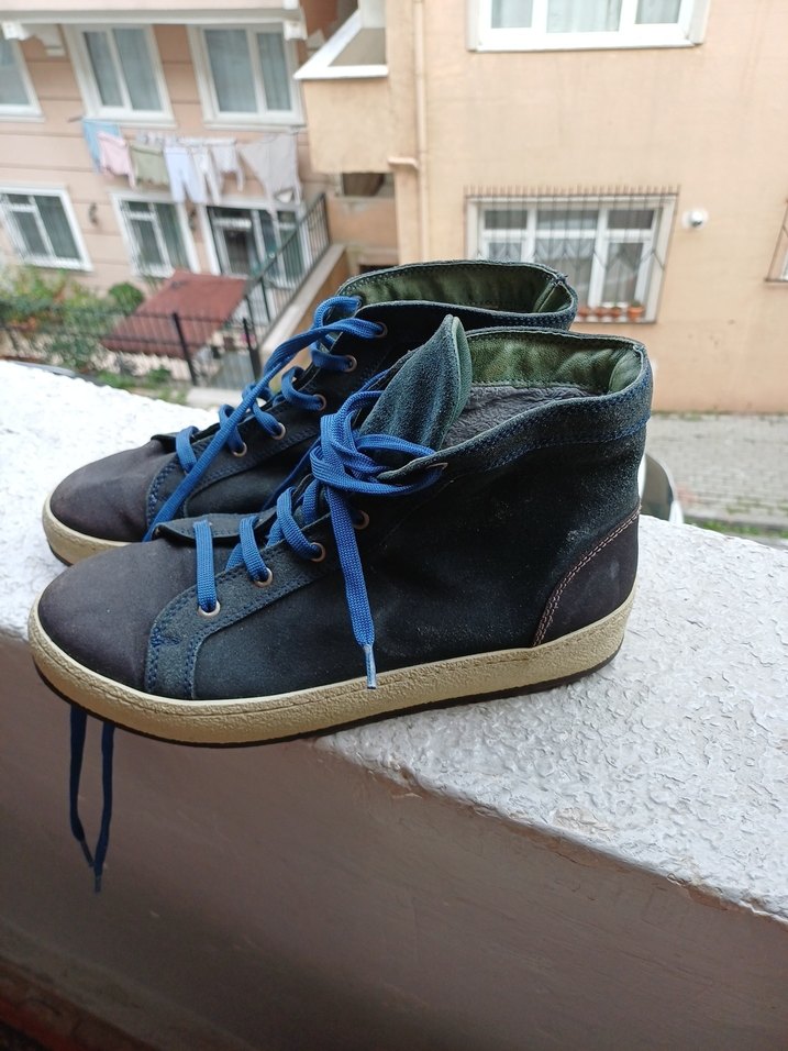 Erkek Mavi Ayakkabı Bağcıkları - Görsel 2