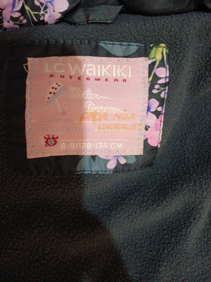 Kız Çocuk Çiçek Desenli Kapüşonlu Yelek - Görsel 4