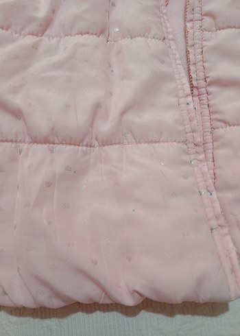 Kız Çocuk Kapüşonlu Pembe Yelek - Görsel 6