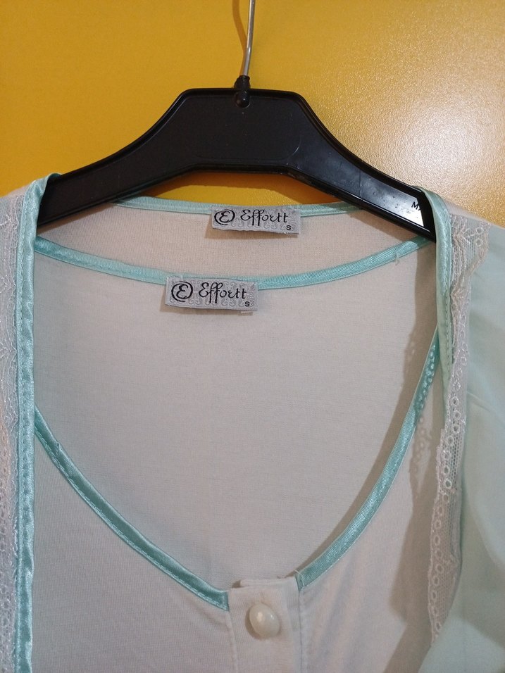 Uzun Beyaz Kadın bornoz ve gecelik - Görsel 3