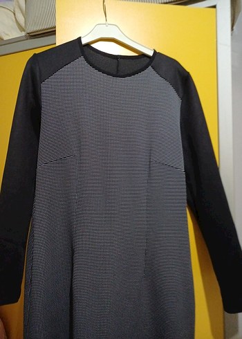 Uzun Gri Kadın Triko Elbise - Görsel 2