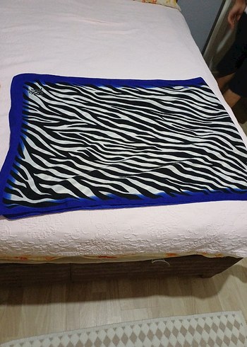 Mavi Kadın Polar Atkı Velcro Detaylı - Görsel 3