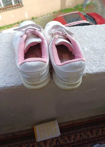 Pembe Kız Çocuk Spor Ayakkabı Velcro - Görsel 3