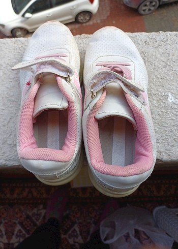Pembe Kız Çocuk Spor Ayakkabı Velcro - Görsel 5
