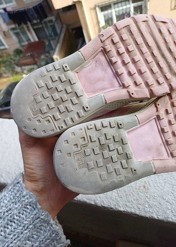 Pembe Kız Çocuk Spor Ayakkabı Velcro - Görsel 6