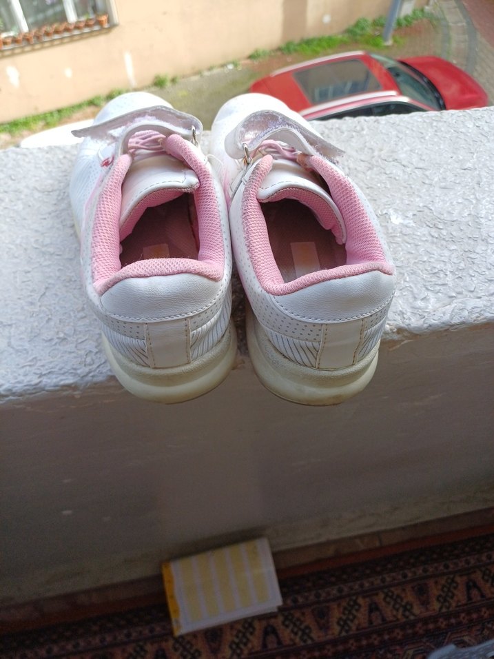 Pembe Kız Çocuk Spor Ayakkabı Velcro - Görsel 3