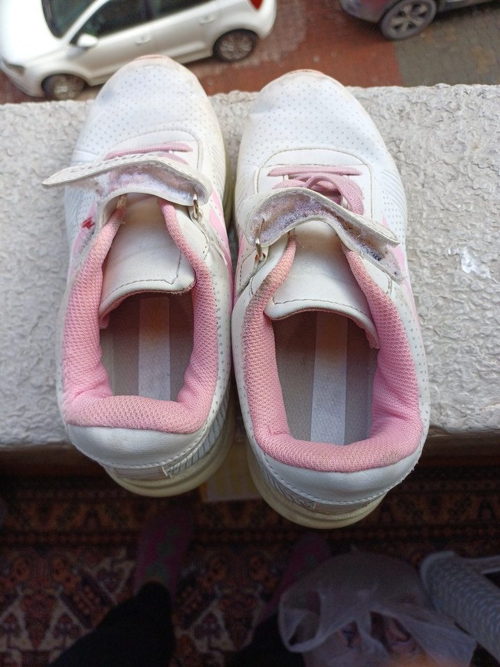 Pembe Kız Çocuk Spor Ayakkabı Velcro - Görsel 5