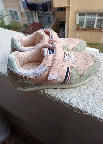 Kız Çocuk Pembe Spor Ayakkabı Velcro - Görsel 4