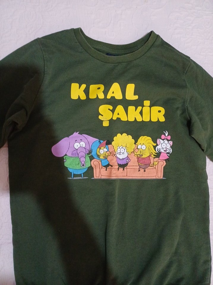 Yeşil Kral Şakir Baskılı Erkek Sweatshirt - Görsel 2
