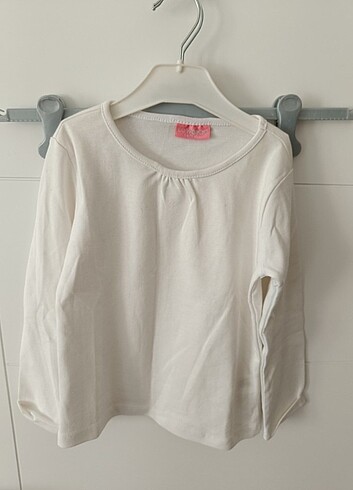 LC Waikiki 5-6 yaş bedende kız çocuk beyaz uzun kollu sweatshirt
