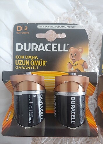 Duracell 8 adet duracell LR20 kaliteli kalın pil