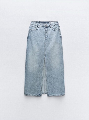 ZARA DENIM UZUN ETEK