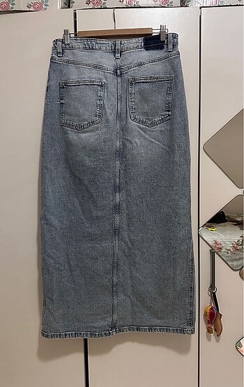 m Beden mavi Renk ZARA DENIM UZUN ETEK