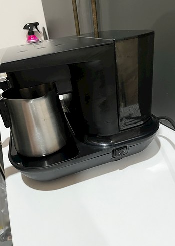 Gri parlak kahve makinası - Görsel 3