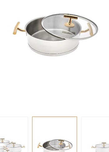 Parlak gold Tencere Seti - Görsel 2