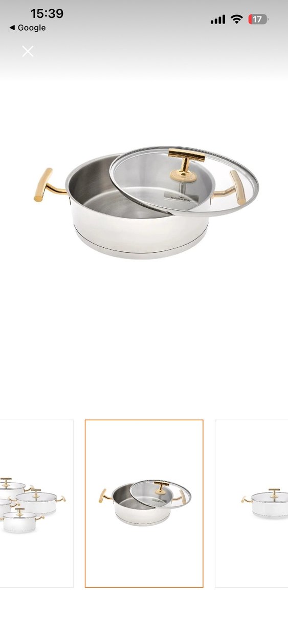 Parlak gold Tencere Seti - Görsel 2