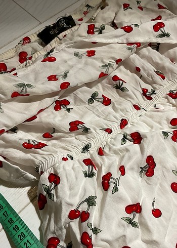 Kiraz Desenli elbise - Görsel 2