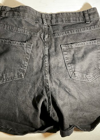 Siyah Kot şort - Görsel 2