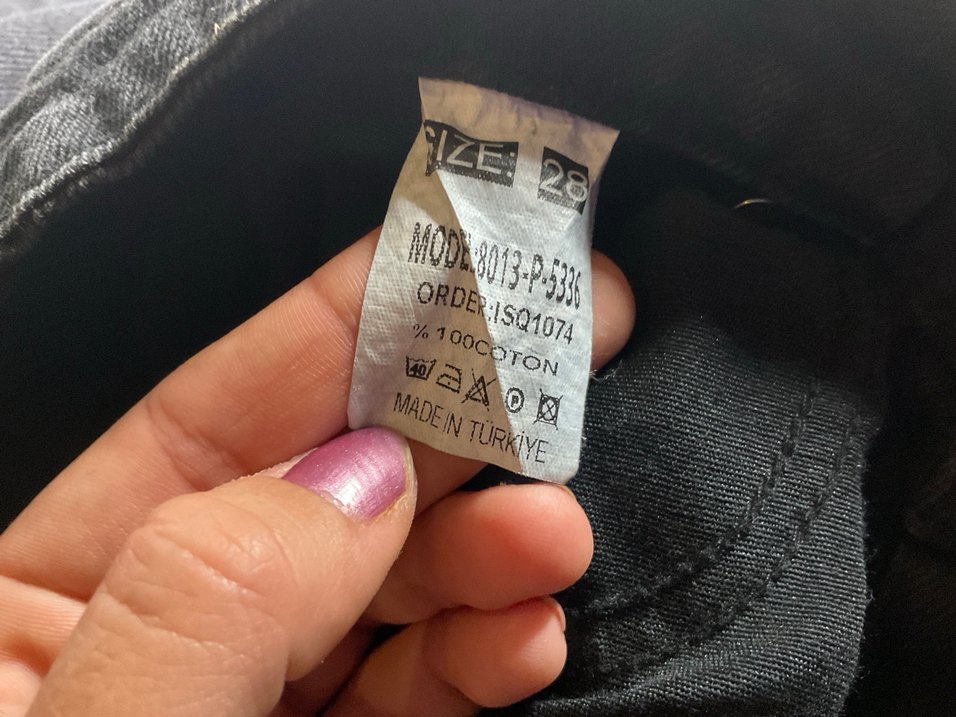 Siyah Kot şort - Görsel 3