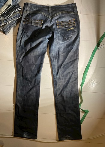 Düşük bel boru paça jean - Görsel 5